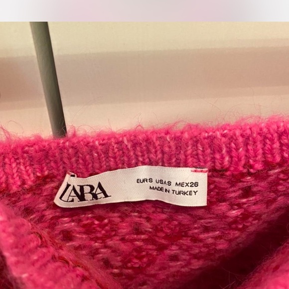Zara pink knit crop top - Picture 4 of 4